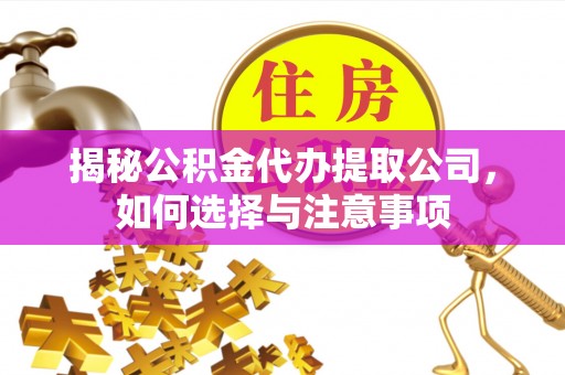 滕州揭秘公积金代办提取公司，如何选择与注意事项