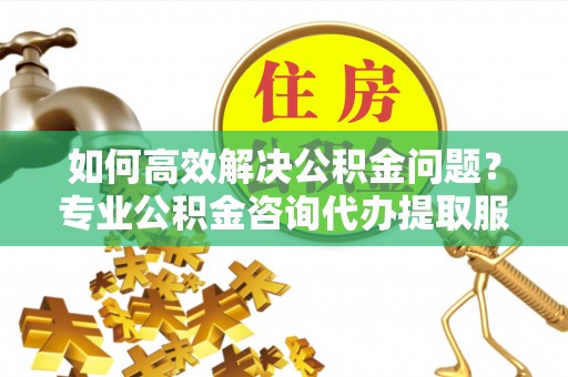 滕州如何高效解决公积金问题？专业公积金咨询代办提取服务来帮你