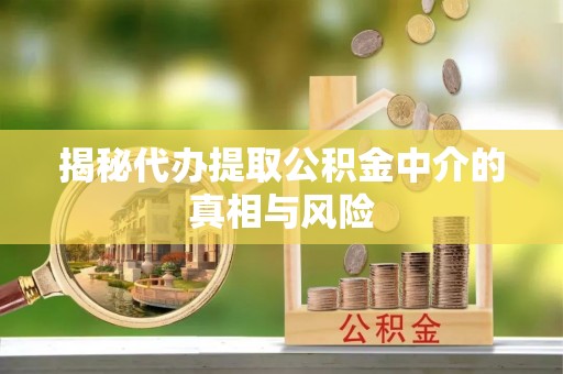 滕州揭秘代办提取公积金中介的真相与风险